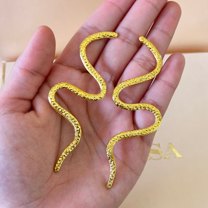 Snake gold handmade set