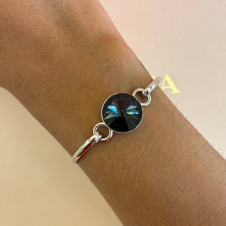 Black Swarovski crystals set