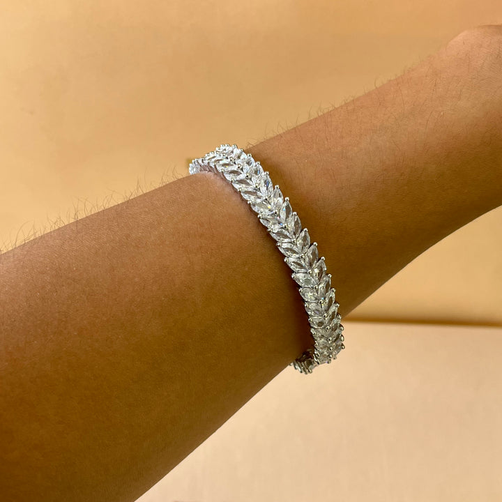 Marquise zircone bangle