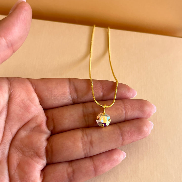 Aurora borealis preciosa crystal pendant