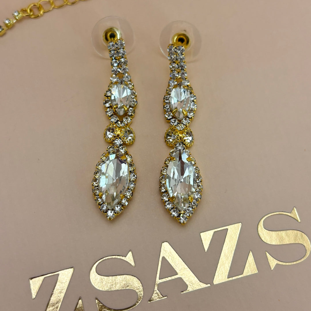 Rhinestone marquise set