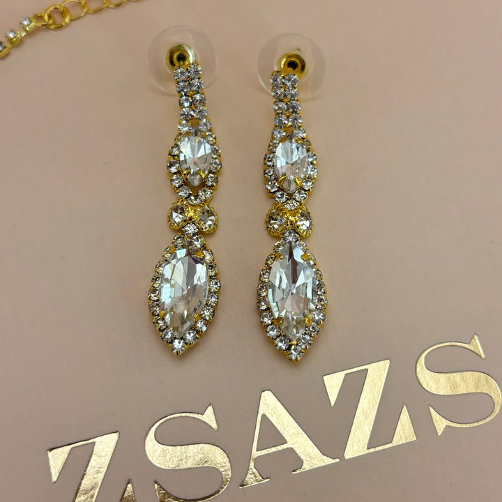 Rhinestone marquise set