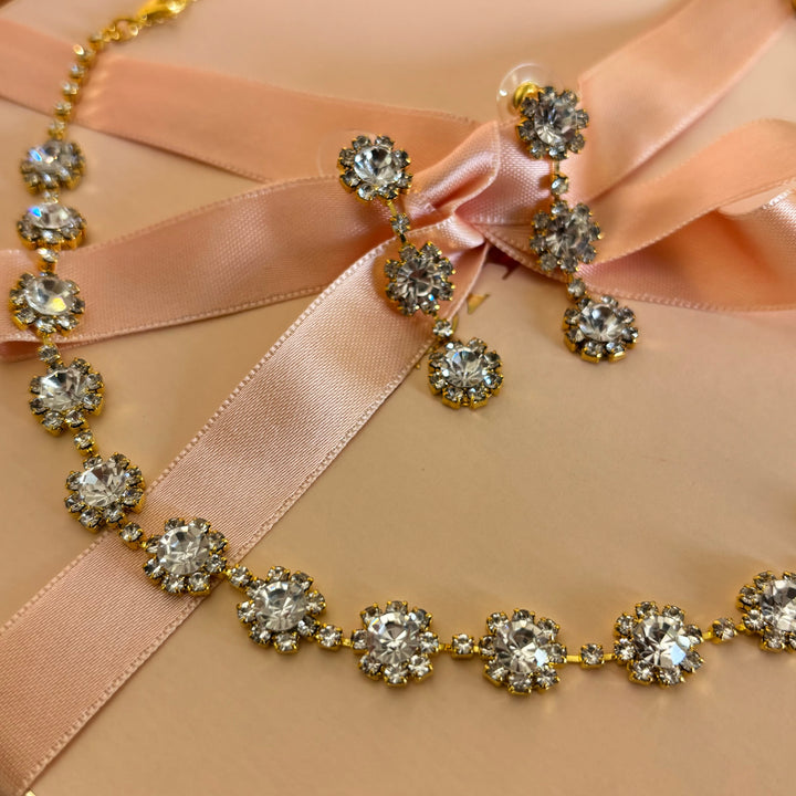 Flower rhinestone set