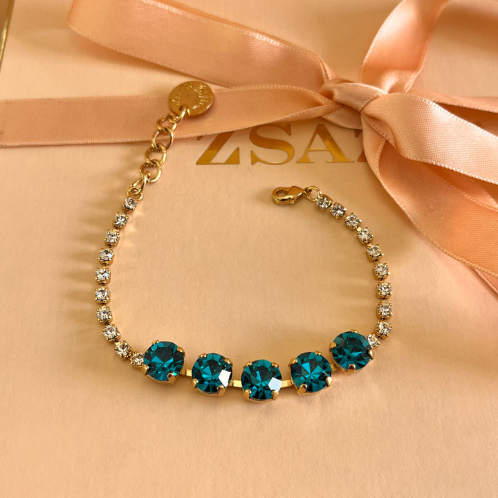 Five Verdemar preciosa crystals bracelet