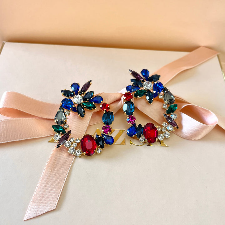 Multicolour Swarovski crystals set