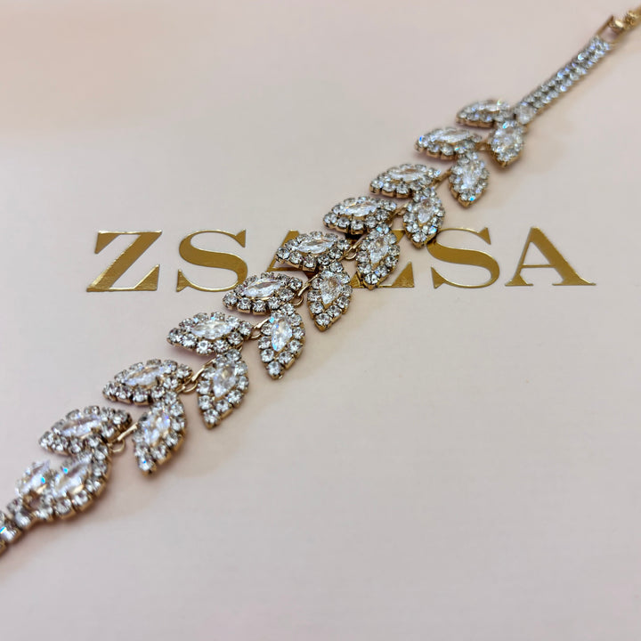 Marquise rhinestone bracelet