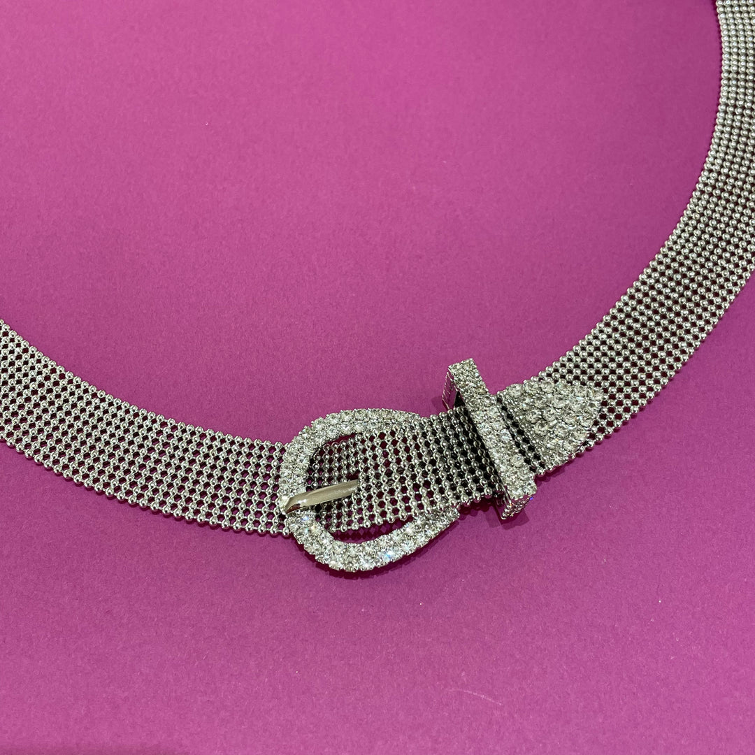 Rhinestone choker