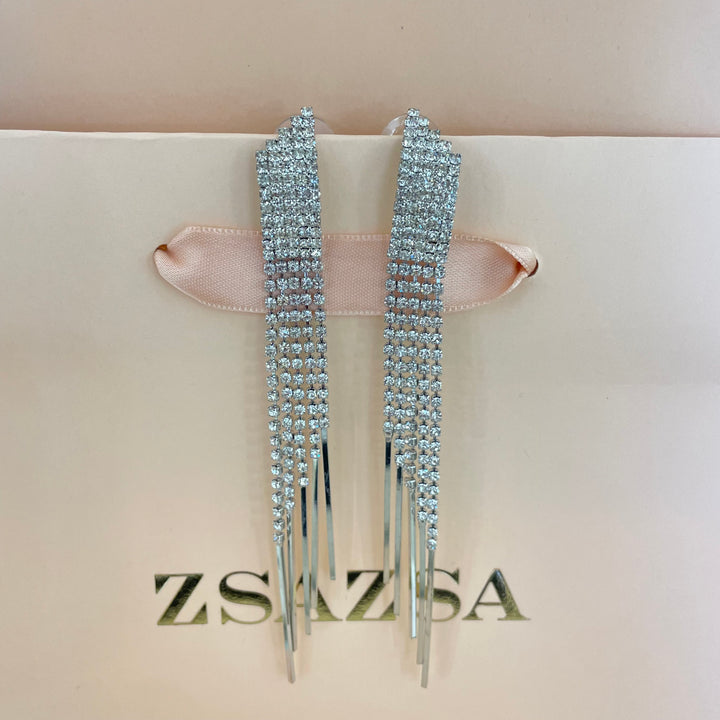 Long fringe earrings