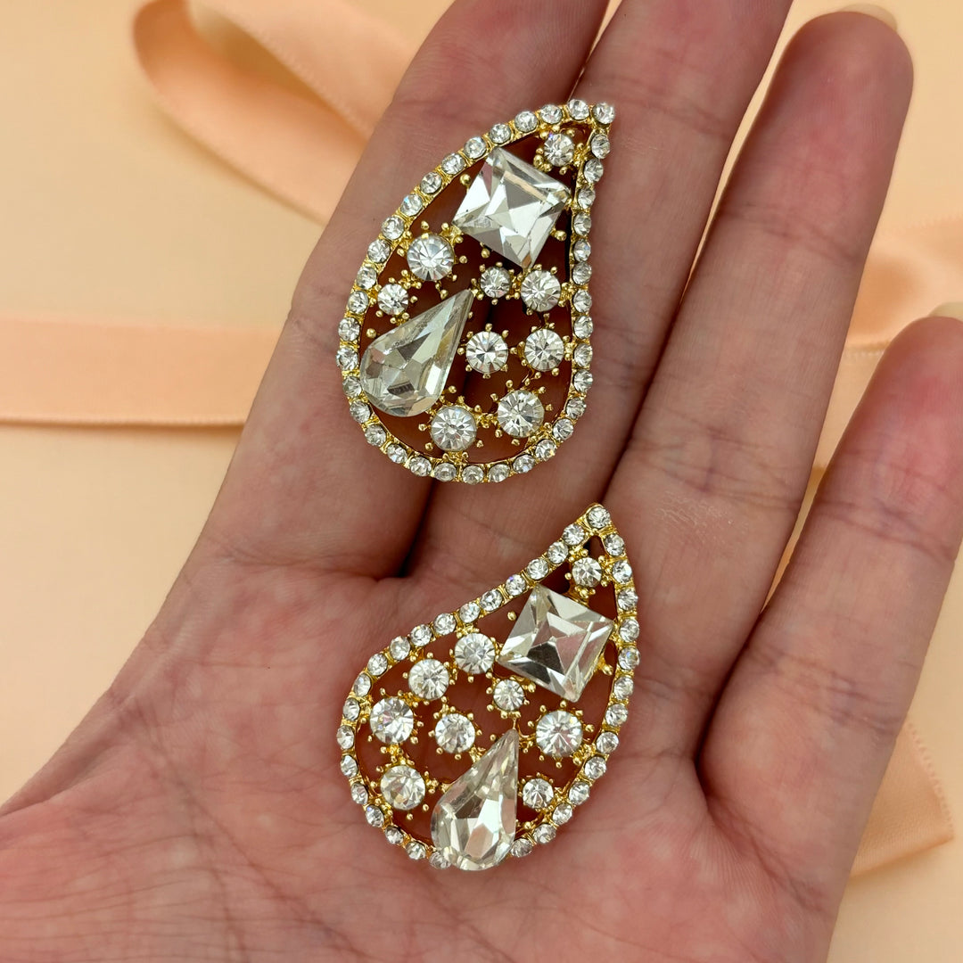 Rhinestone earrings