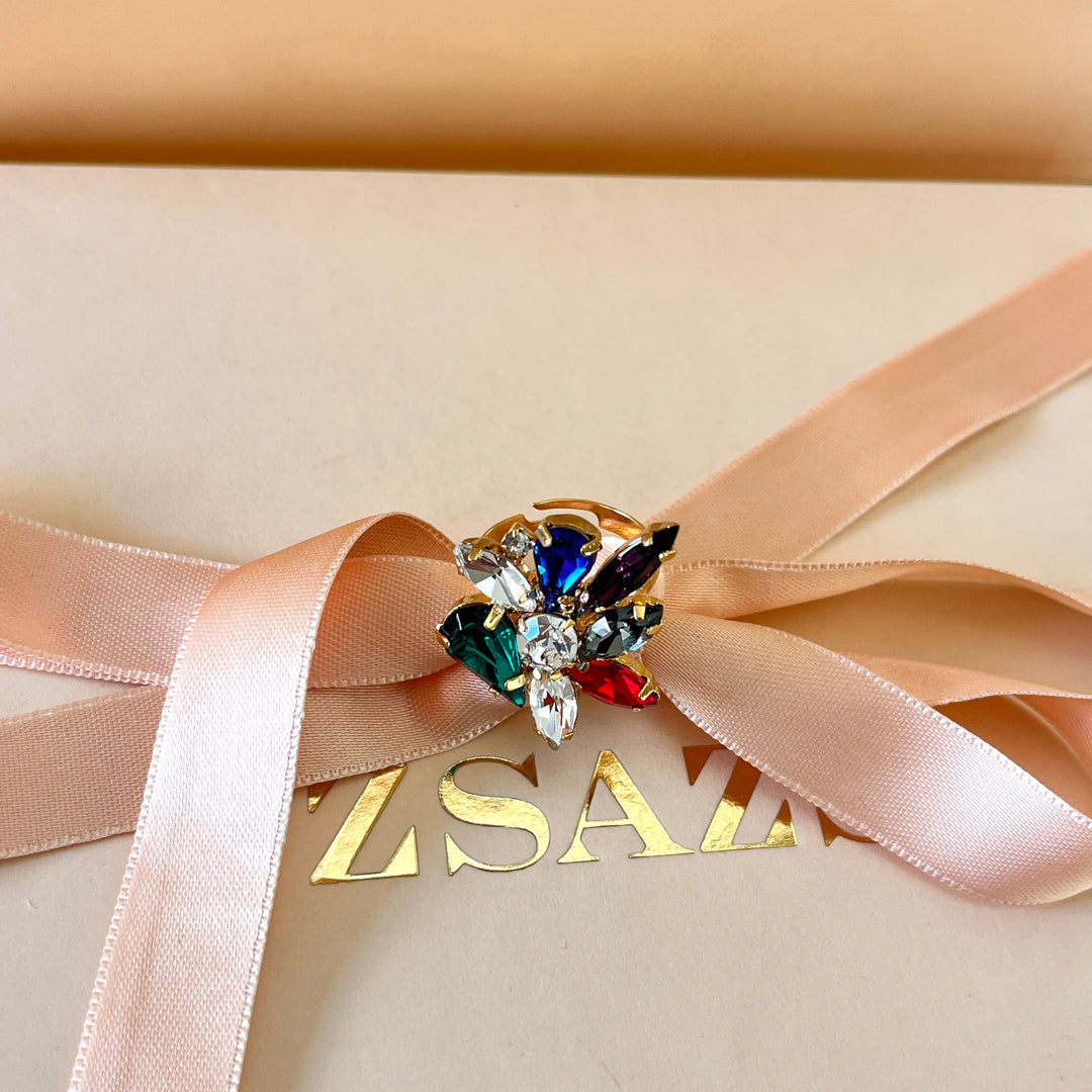 Multicolour Swarovski crystals set