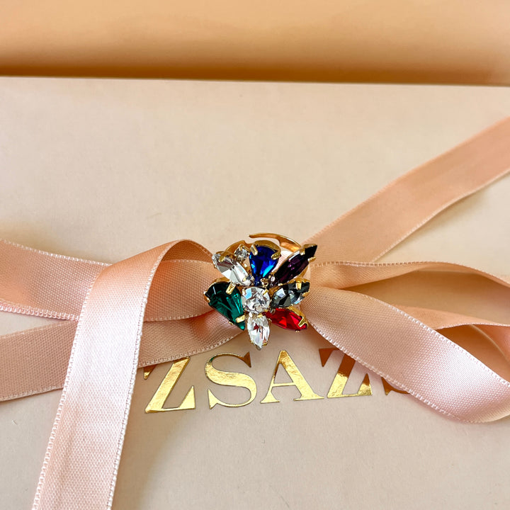 Multicolour Swarovski crystals set