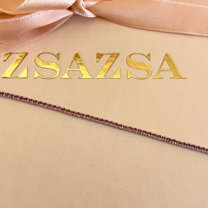 Magenta zircone bracelet