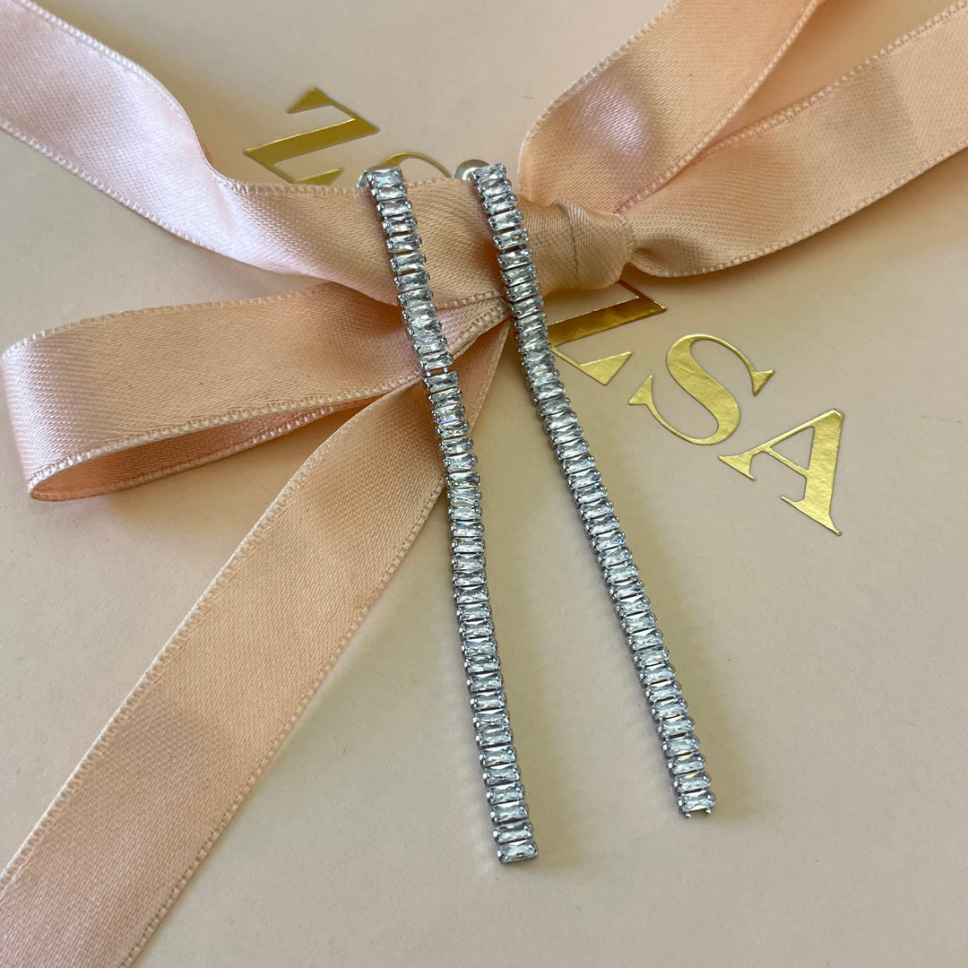 Baguette earrings