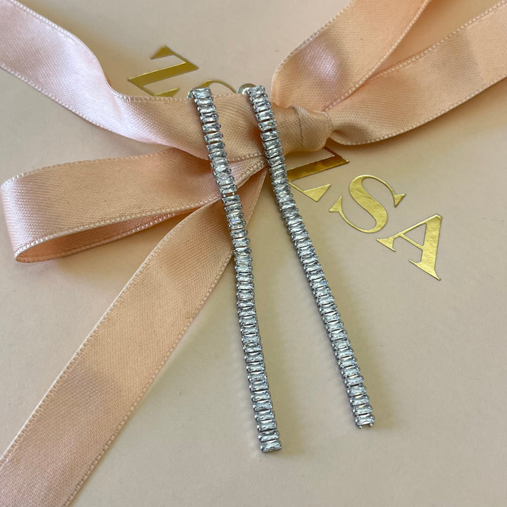 Baguette earrings
