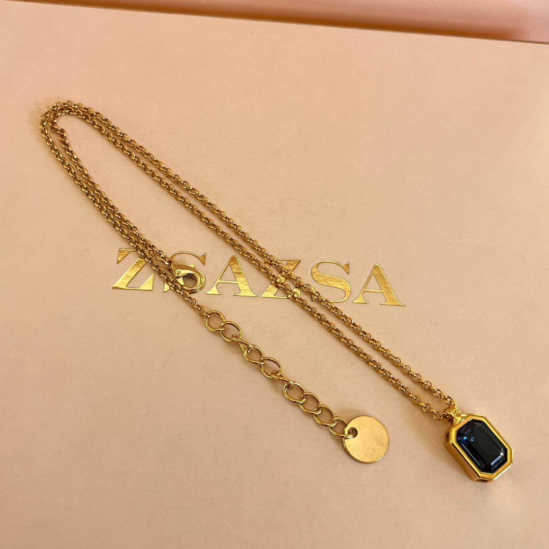 Dark verdemar Swarovski crystal pendant