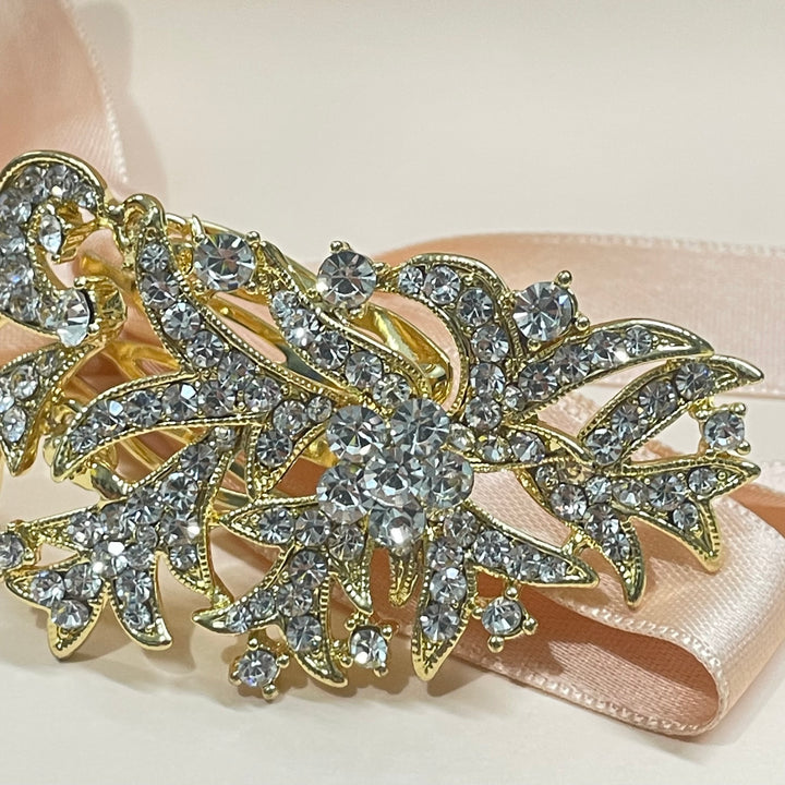 Side comb gold or silver