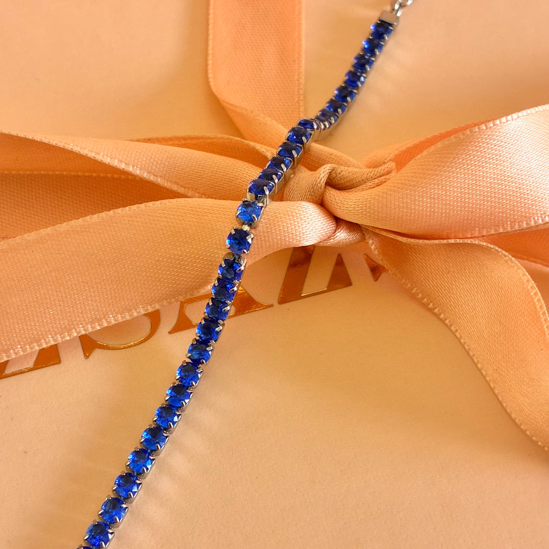 Royal blue stainless steel bracelet