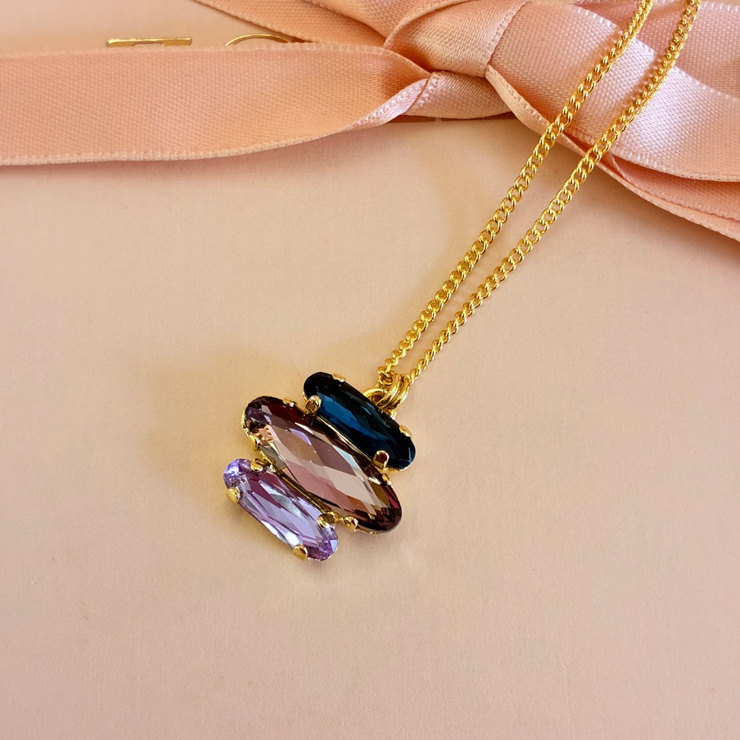 Elegant Lilac Swarovski crystals set