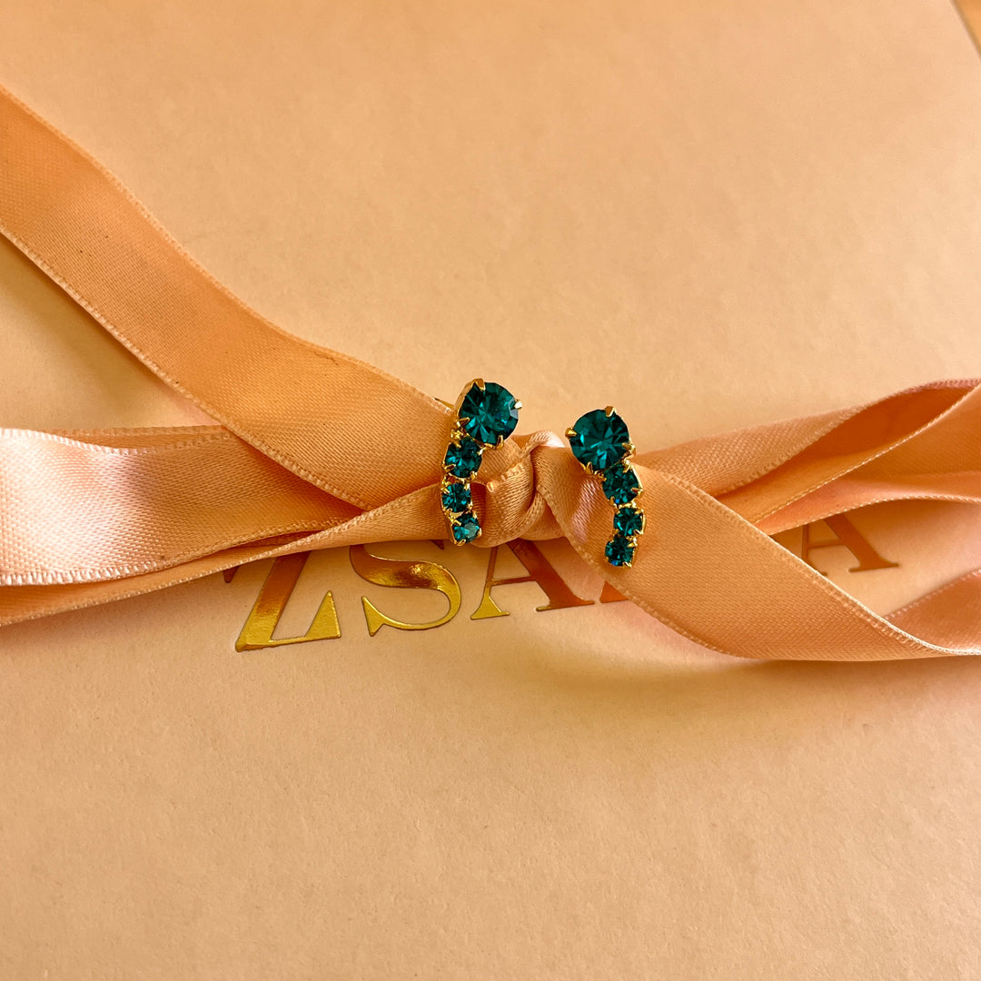 Verdemar preciosa crystals studs