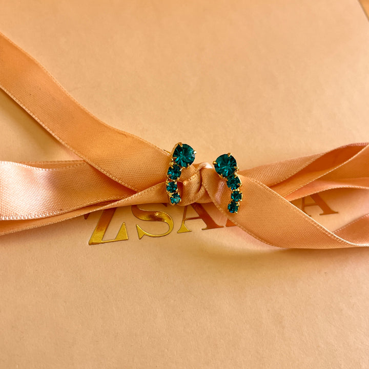 Verdemar preciosa crystals studs