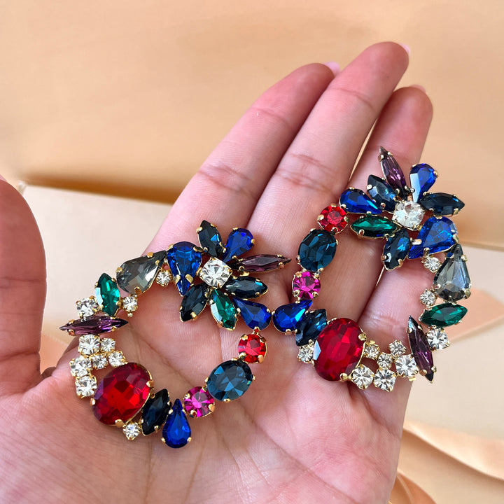 Multicolour Swarovski crystals set