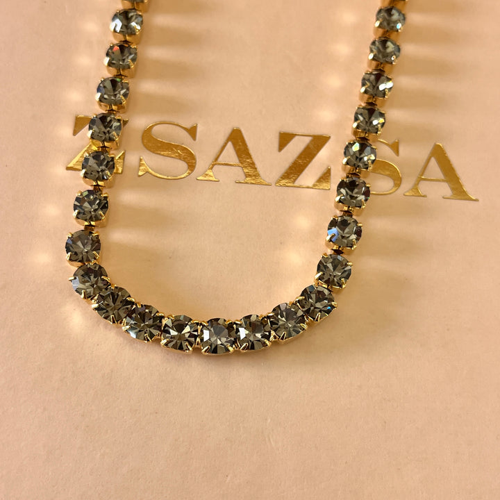 Grey Preciosa crystals set