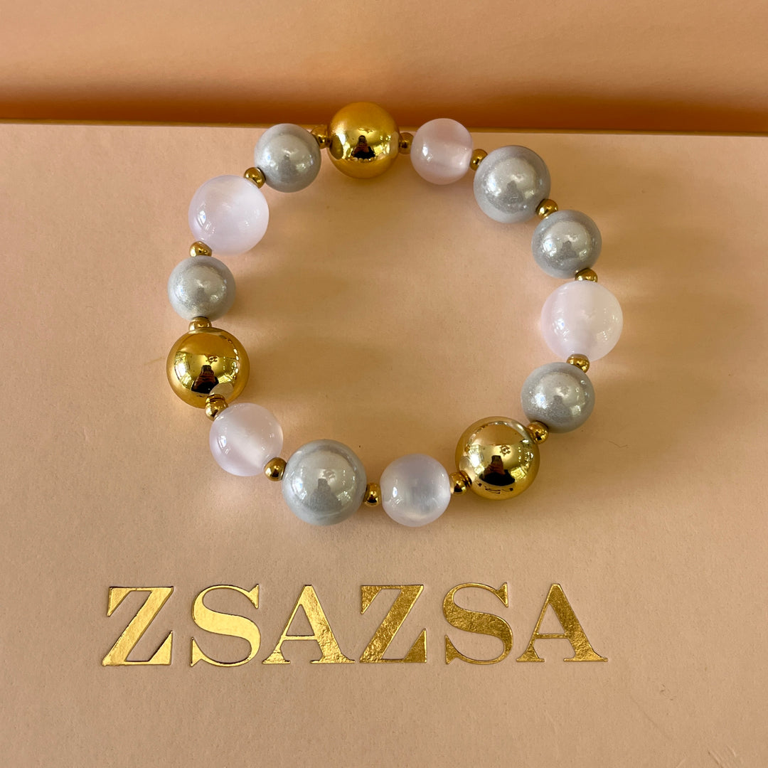 White & grey resin set