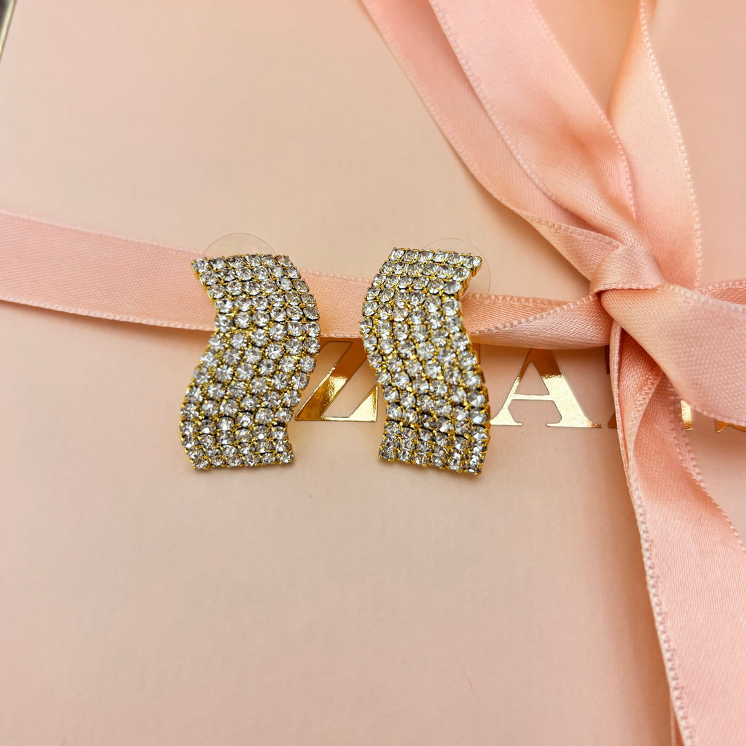 Rhinestone earrings