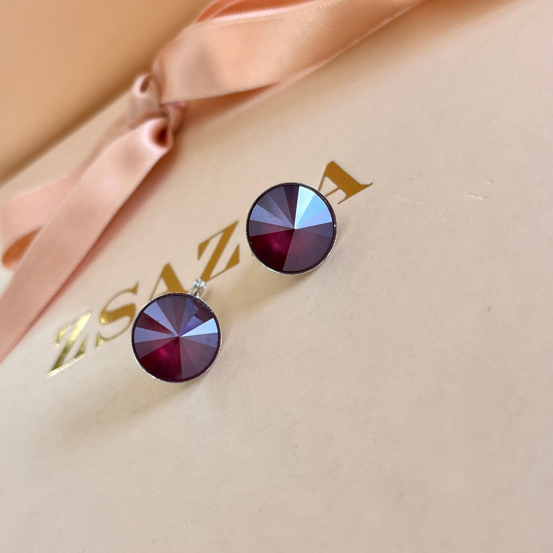 Purple Swarovski crystals set