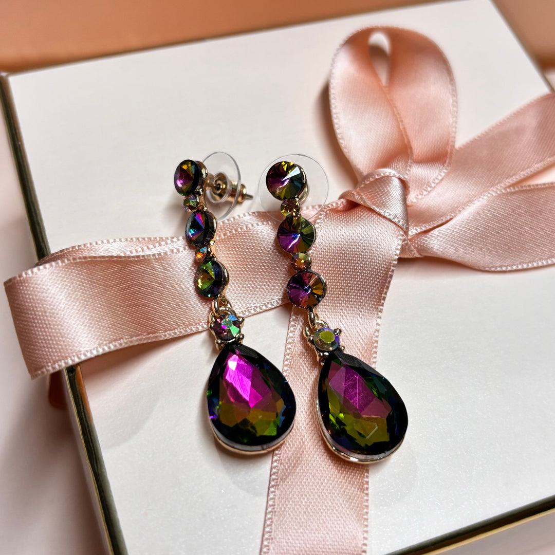 Watermelon teardrop earrings