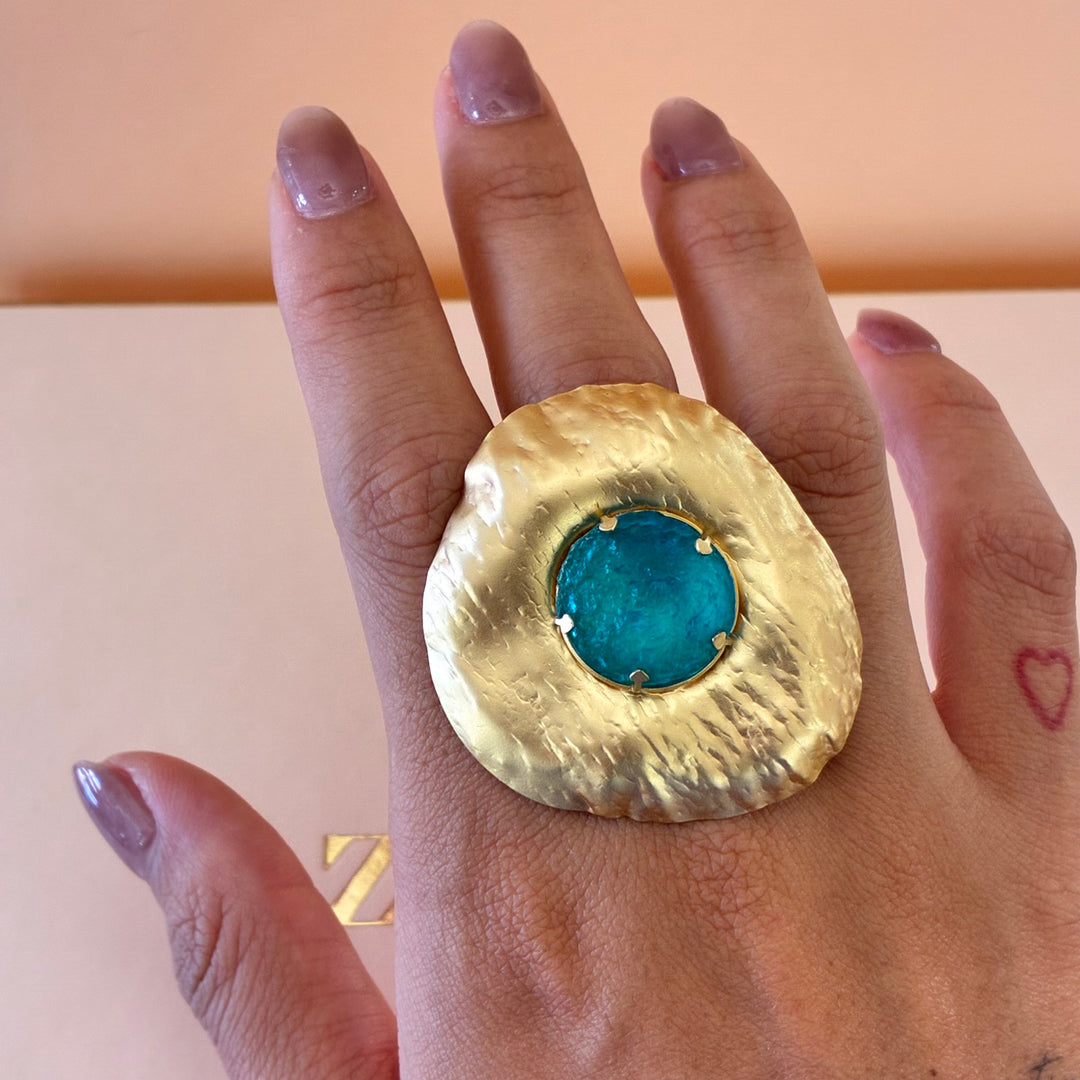 Handmade verdemar gold plated set