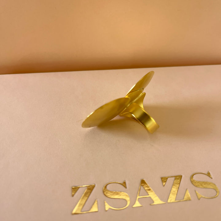 Gold discs handmade set