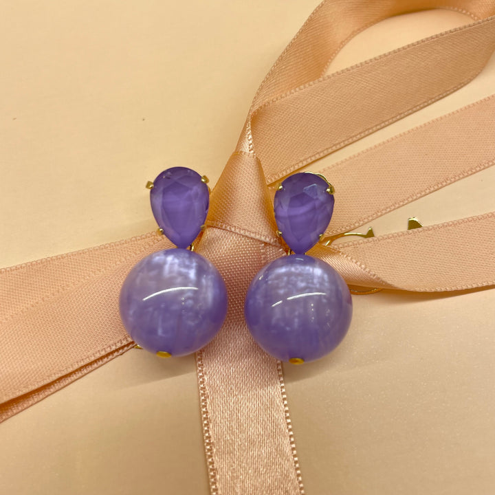 Teardrop Lilac Swarovski set