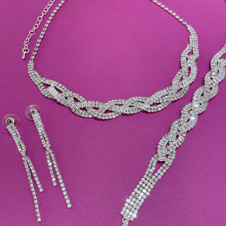 Baguette silver set