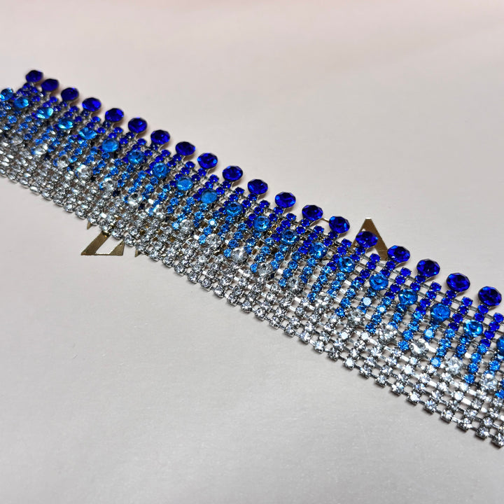 Blue thick bracelet