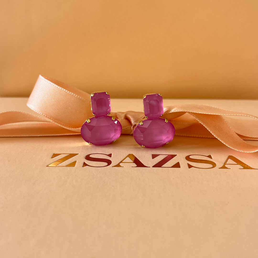 Pink Swarovski crystals set