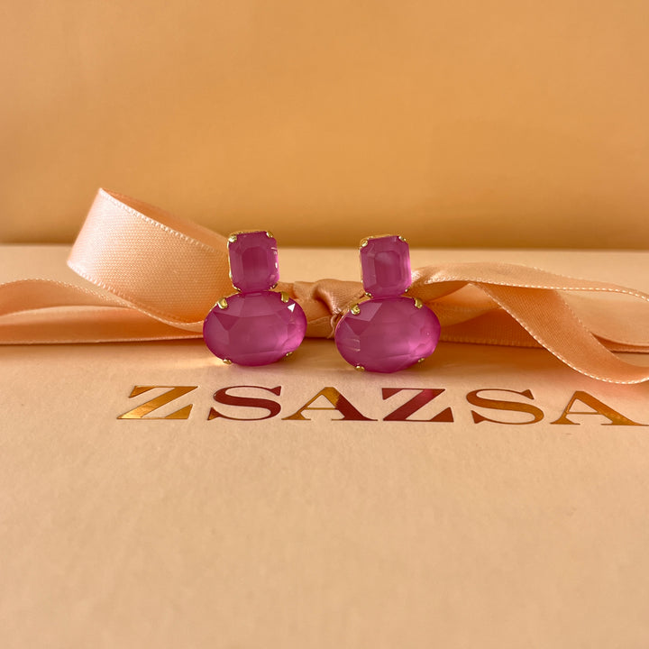 Pink Swarovski crystals set