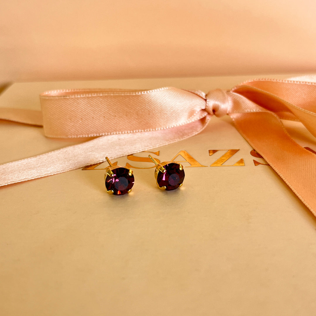 Purple Preciosa crystals set