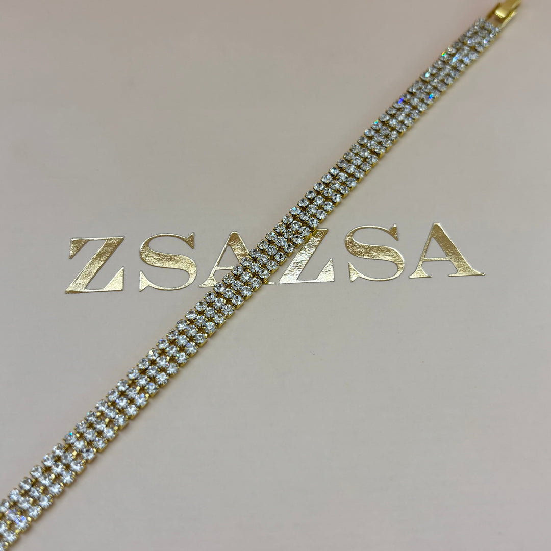 Gold 3 rows bracelet