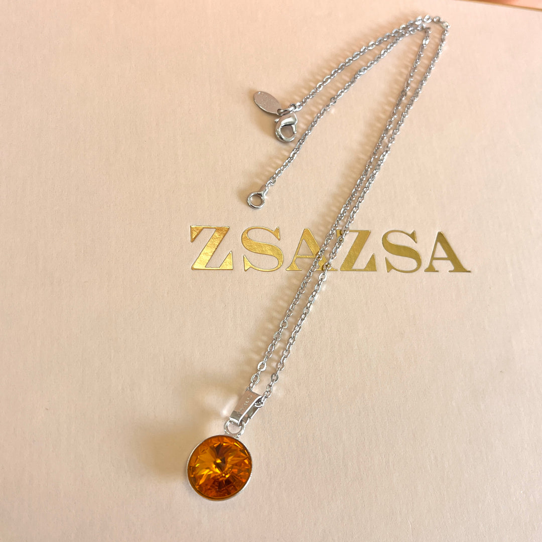 Topaz Swarovski crystals set