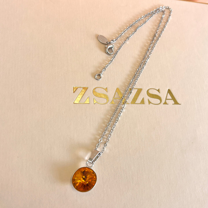 Topaz Swarovski crystals set