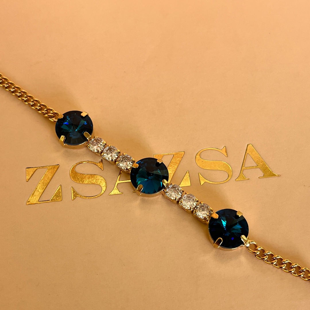 Dark Verdemar preciosa crystals bracelet