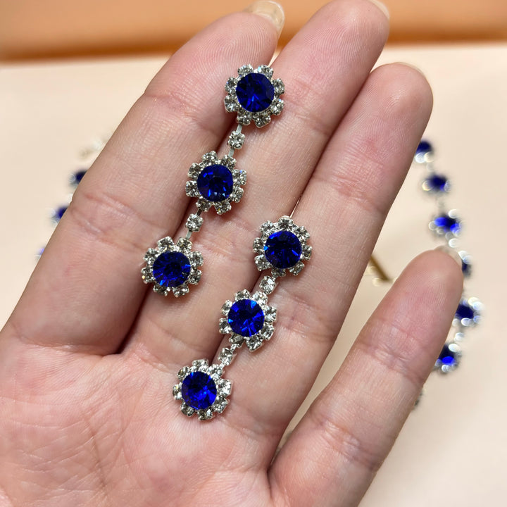 Royal blue flower set