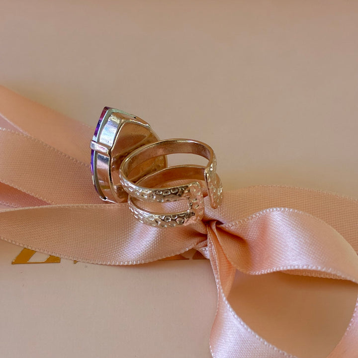 Handmade purple rose gold set