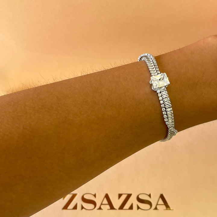 Baguette zircone set