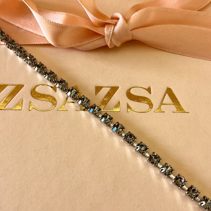 Grey preciosa crystals bracelet