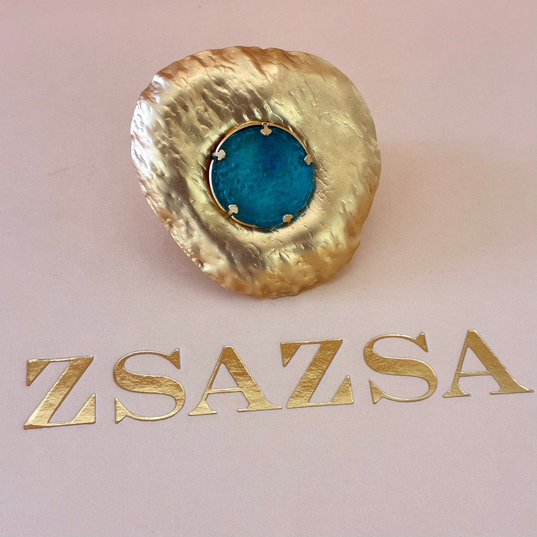 Handmade verdemar gold plated set