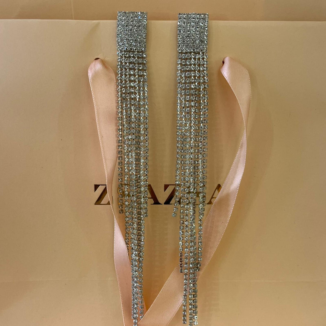 Long fringe earrings