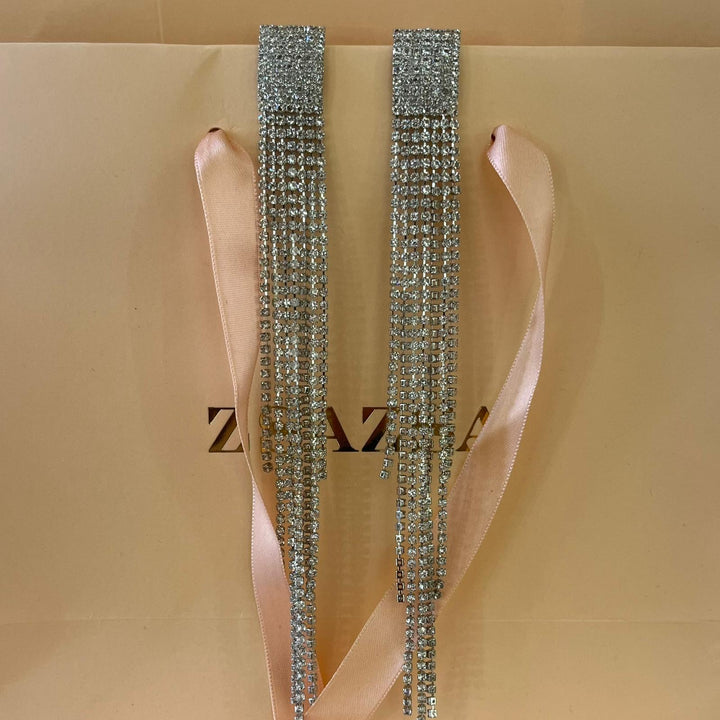 Long fringe earrings