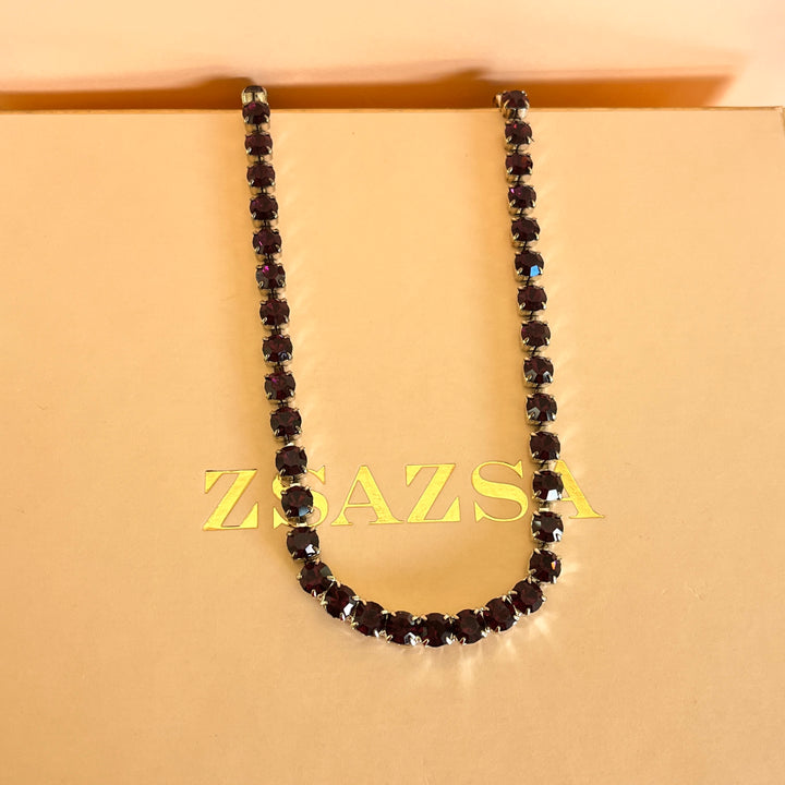 Purple Preciosa crystals set